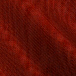 Red Textured Woven Fabric Close-Up
