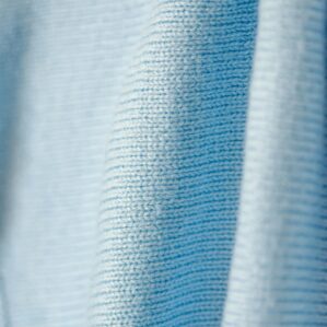Blue Knitted Fabric Close-Up