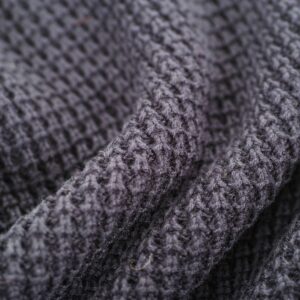Gray Textured Woolen Fabric