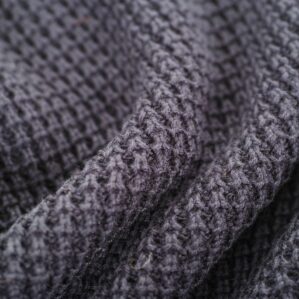 Gray Textured Woolen Fabric