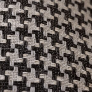 Black and White Woven Textile