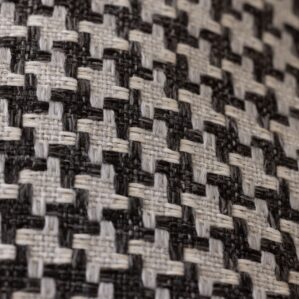 Black and White Woven Textile