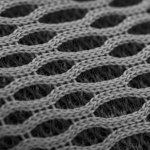 Grey Knitted Textile Close-Up
