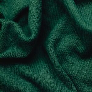 Green Fabric Texture Close-Up