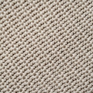 Intricate Beige Wool Knitted Fabric