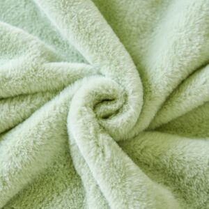 Soft Green Plush Fabric